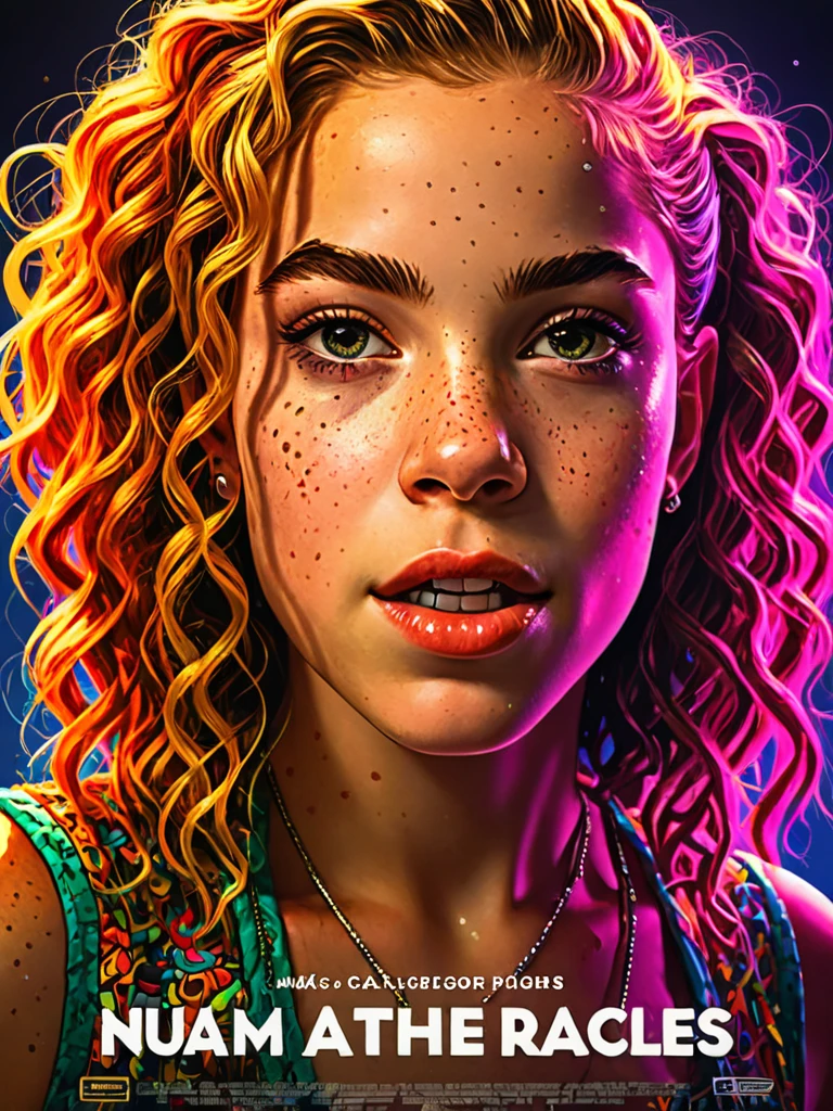 poster,movie poster with title text logo "U\L\T\R\A\S\P\I\C\E", award winning photo of 1girl, (extremely detailed, realistic, perfect lighting, vibrant colors,intricate details), (freckles:0.2):0.2),high detailed skin, pale skin, the way that i imagine music, jazzy smile , best quality, masterpiece, highres, absurdres, incredibly absurdres, huge filesize, wallpaper,8K, text, pro color graded