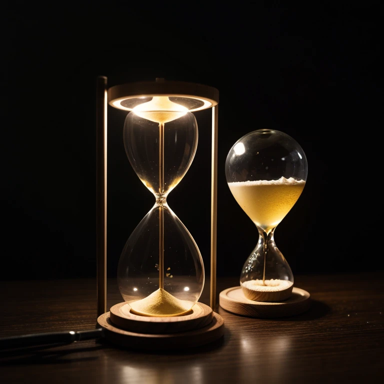 hourglass, time, elapsed, light speed, emission, temporary, flashing, sensation,