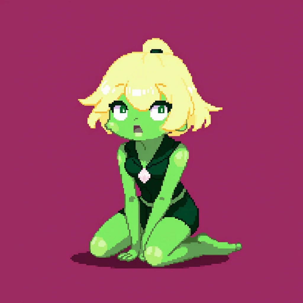 1girl, (wide hips 1.5), thick thighs, thin, slender, long hair, big lips, eyes open, (topless), freckles, blonde, ponytail, (bottomless), (nude 3), (full body 2), lipstick, (city street 3), (squatting 5), facing viewer, green eyes, blushing, (legs spread 2)
