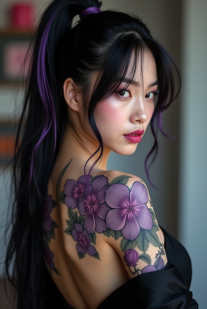 Create a tattoo with sudoku and orchids