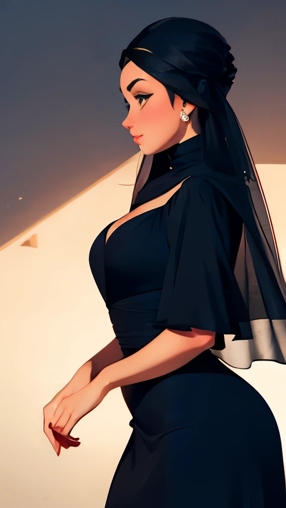 araffe woman in a black dress and veil with a black purse, stunning elegant pose, cute elegant pose, elegant profile pose, looks like audrey hepburn, black dress, dressed in black, black gown, elegant posed, an elegant woman in black dress, stunning elegant, dressed in black velvet, gorgeous elegant attractive, wearing a black dress, elegant and graceful