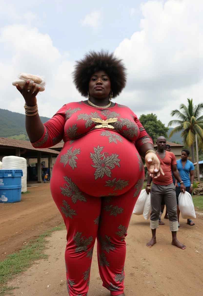 Extremely Morbidly Obese Cameroonian girl