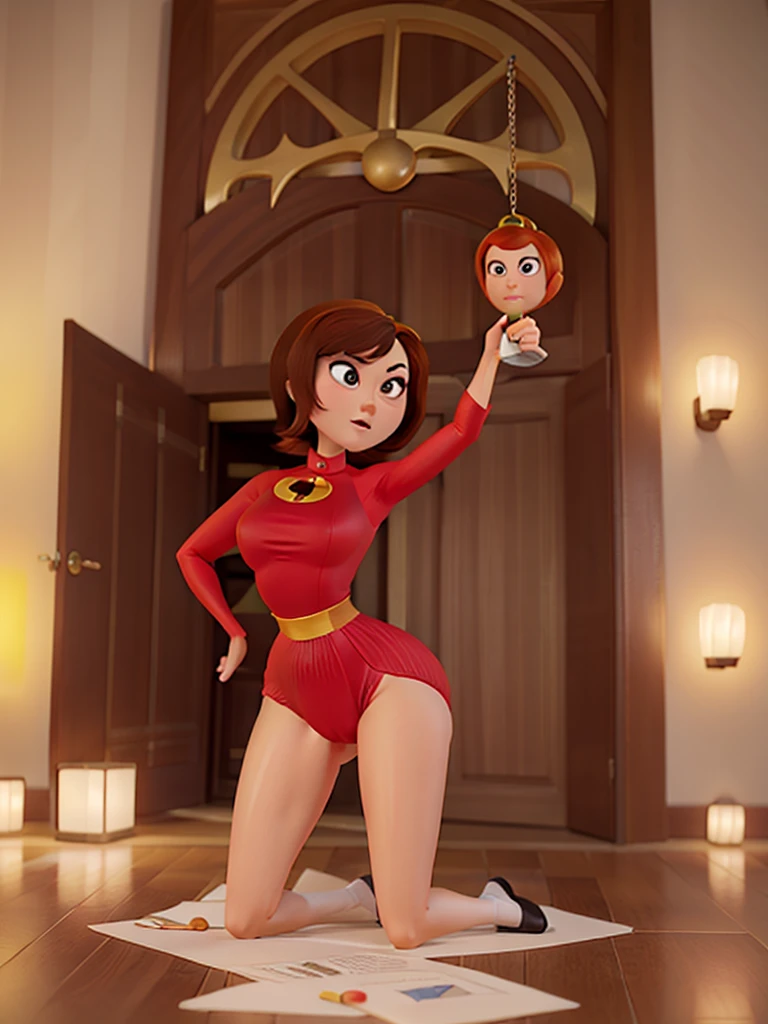 Helen parr, wide big hips, leotard