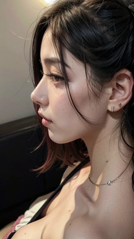 huge tit，Mouth plugs，Nipple studs，nose hook，Close your eyes，