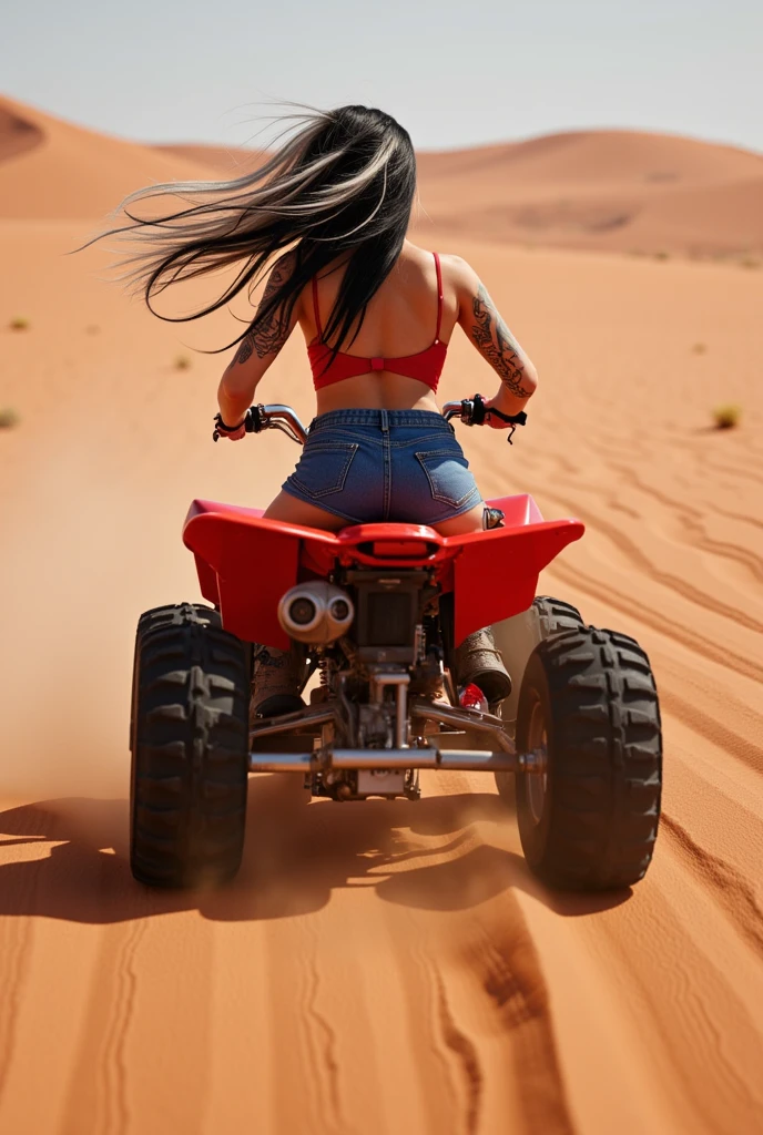 guerreira com espada no deserto armadura sexy abertura no bumbum e na parte frontal os seios fartos