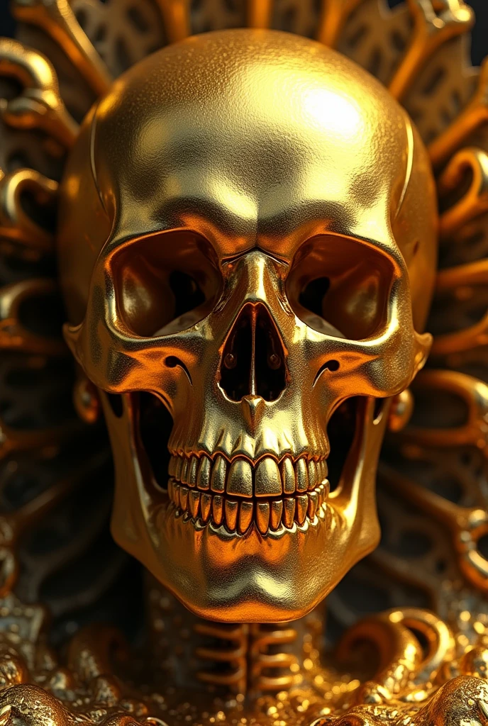 I want a skull with a crown on its head 