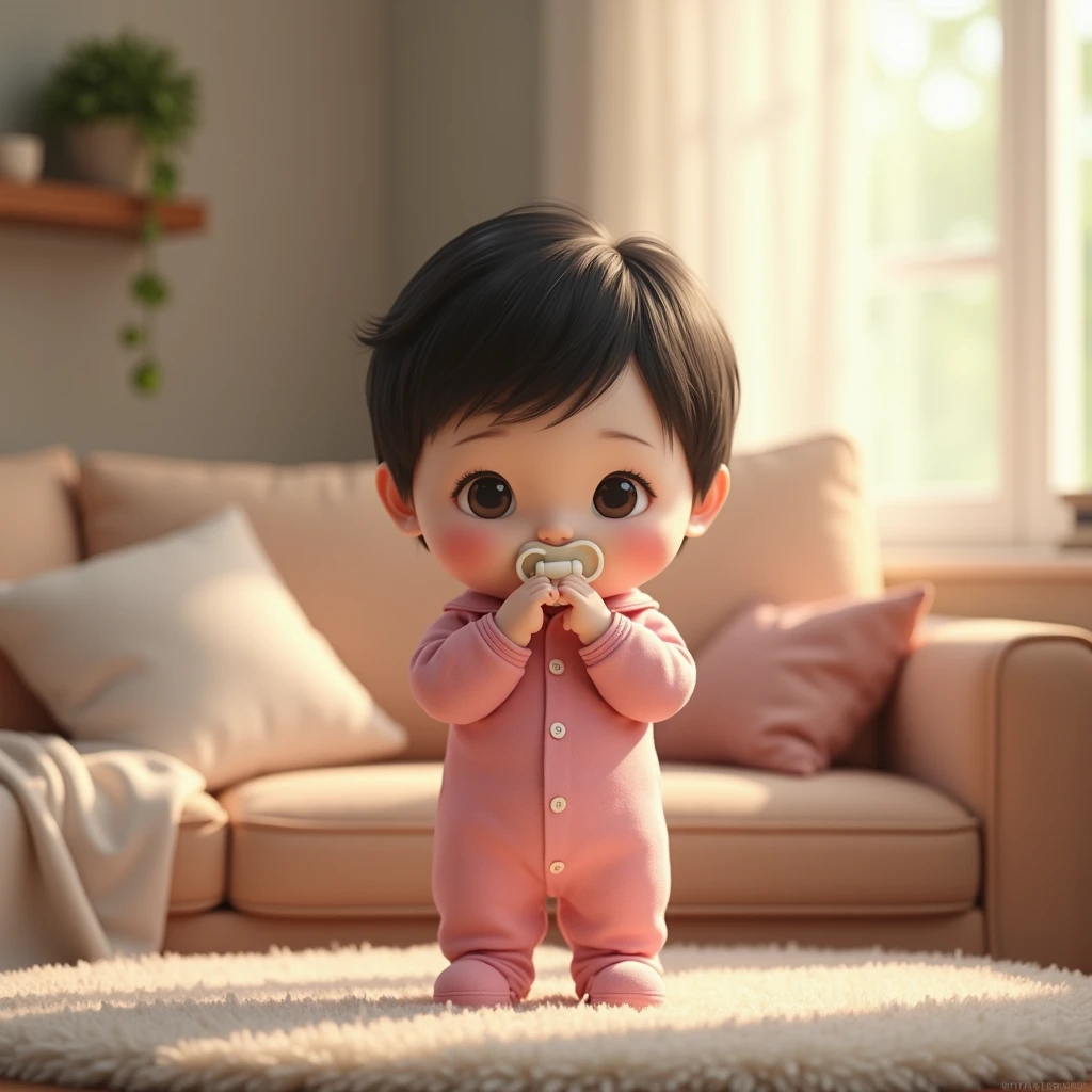 (masterpiece), (best quality), (ultra-detailed), (full body:1.2), Super cute, Baby, Pixar, Baby panda in pajamas, Big bright eyes, Fluffy, Smile, Delicate and fine, Fairy tales, Incredibly high detailed, Pixar style, Bright color palette, Natural light, Simple background with pure color, Octane render, Trending on Artstation, Gorgeous, Ultra wide angle, 8k, HD, Realistic