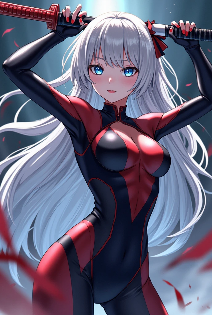 (Super detailed、Ultra-high resolution、8K masterpiece、Vibrant colors)、((Flat Color))、((Floating red water))、Dark Background、
cyber punk、Bound Spider Girl、(Spider tight suit with high leg leotard、My chest opens wide)、(Soryu Asuka Langley)、Angle from below
(Big Breasts)、(胸にArachneのタトゥー、Arachne:1.2)、 (Lift your hips、Spread your legs、look back、Random Sexy Poses)、spiderweb、 (midium Hair:1.2,Blunt bangs、Twin tails、Vermilion, gold and silver hair、hair ornaments、Beautiful blue eyes、Brown Skin、Red lipstick)、TWICE's Tzuyu' on pause、Beautiful blue eyes、Stoic、Plump nipples、Beautiful hip line、(cameltoe)