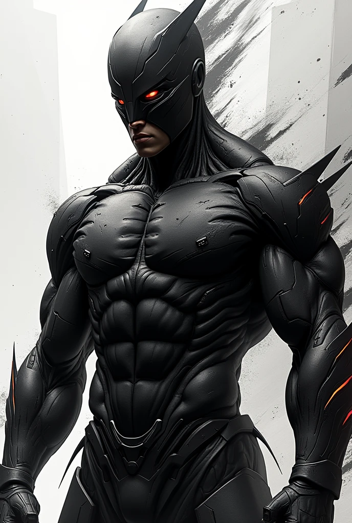 Make the xman cyclops, now make him african american, and with a more minimalist outfit, with long sleeves