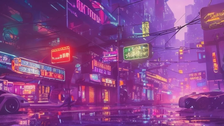 a cyberpunk city in watercolor, low angle, detailed neon lights, futuristic architecture, rain-soaked streets, atmospheric lighting, glowing windows, hovering flying cars, moody colors, cinematic composition, dramatic shadows, intricate details, gritty and realistic, best quality, 8k, ultra-detailed, photorealistic