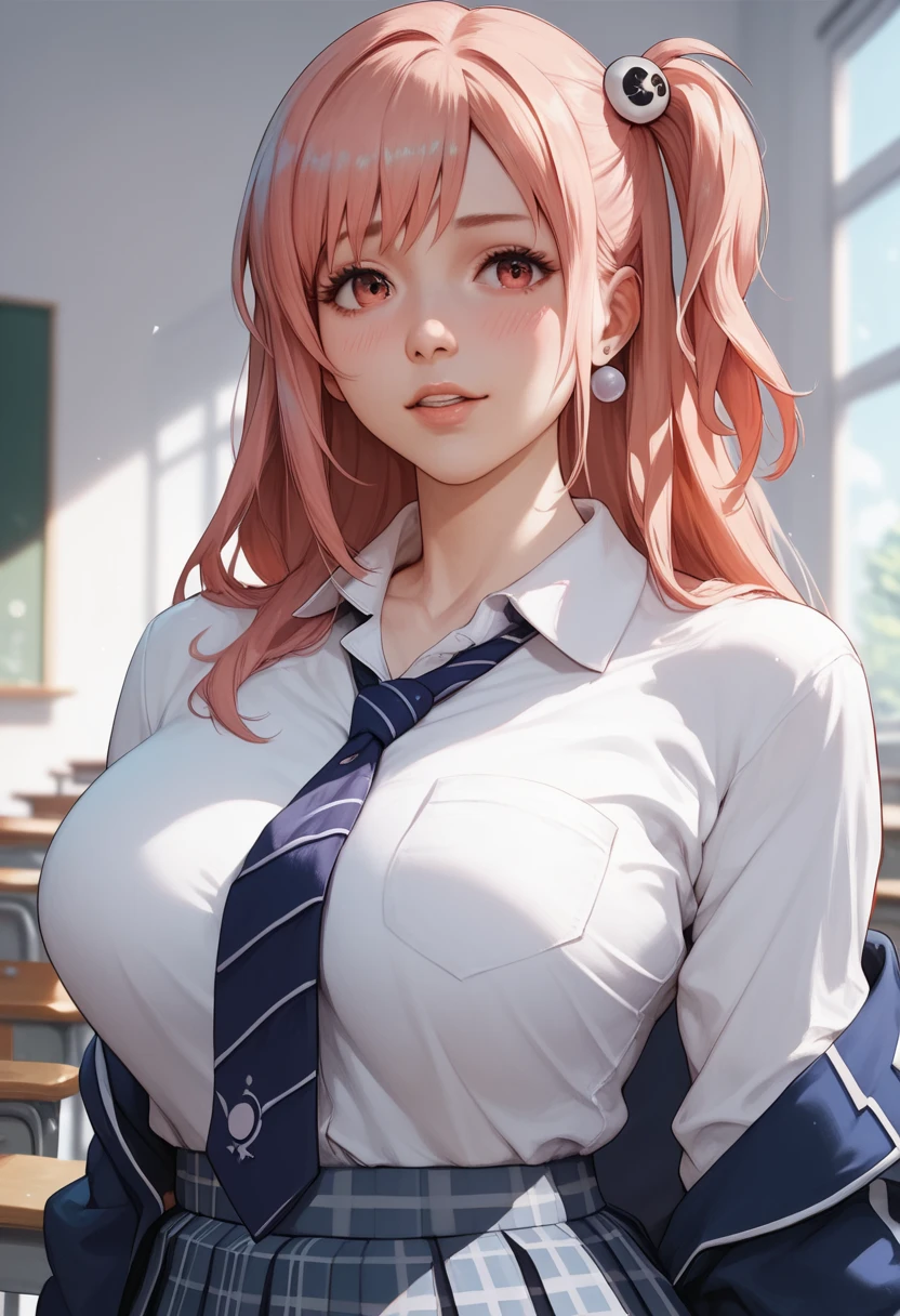 Master piece, perfect face, school girl, japanese girl, thicc, Honoka doa, nsfw, big boobs, big ass, pose sexy, date, blush