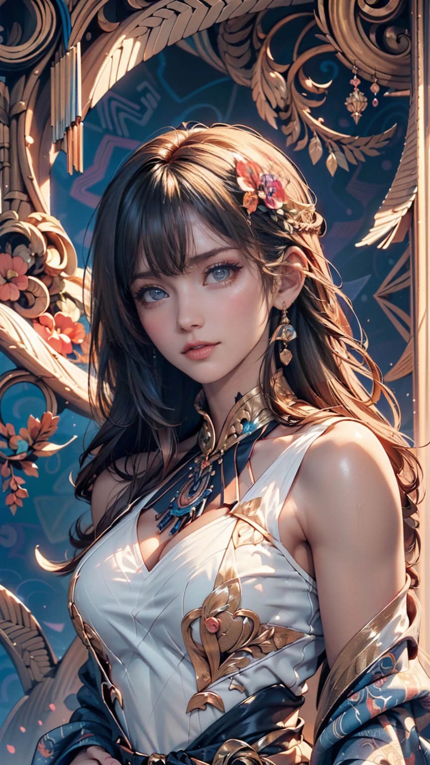 score_9, score_8_superior, score_7_superior, A masterpiece in 32K resolution,Highest quality,it is really amazing,Very detailed,Ultra-high resolution,Ultra-realistic,Realistic,Increased depth of field,Cinematic lighting,
Sexy Japanese Adult Women,
black straight medium hair,Ultra-detailed and beautiful face,Gentle expression,Translucent white skin,Realistic skin texture,
Elegant swimwear,
Bold design,Artistic design,Beautiful and detailed pattern,Detailed fabric texture,
Gorgeous necklace,Earrings,
Coastline at night,Giant Moon,Dark clouds floating in the dark night sky,
Cinematic Angle,