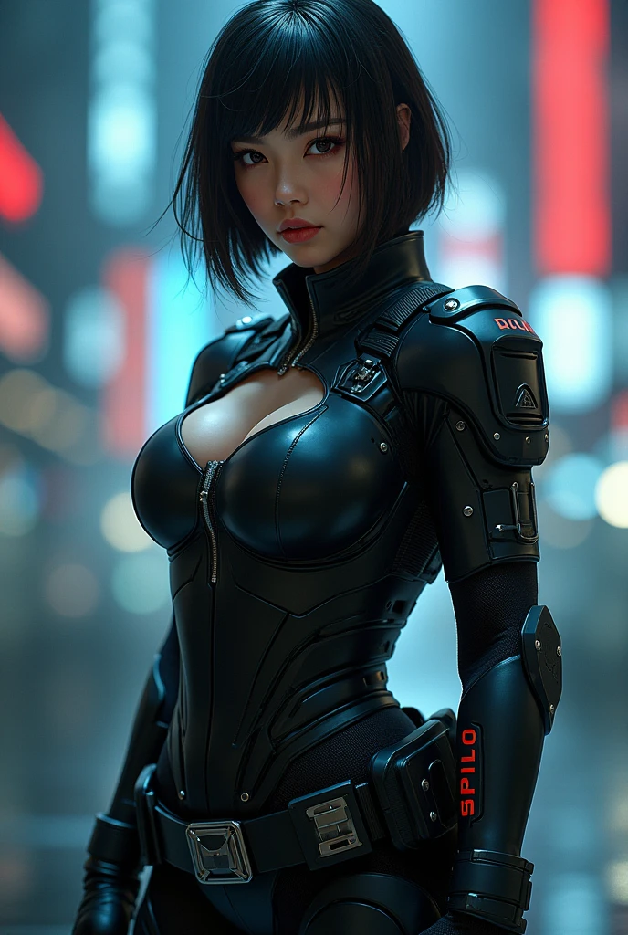 Cyborg Woman、A MILF、Occupation is prostitute、Machine body、Machine armor、Equipped with LEDs throughout the body、Fascinating pose that attracts customers、Stick out your butt and invite、protruding round buttocks、Beautiful butt、cleavage of the breast、Navel Ejection、thighs thighs thighs thighs、Cameltoe、Cyberpunk metropolis、holographic world、hight resolution、in 8K