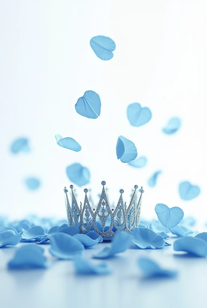 Mother holding quinceanera crown from right side profile