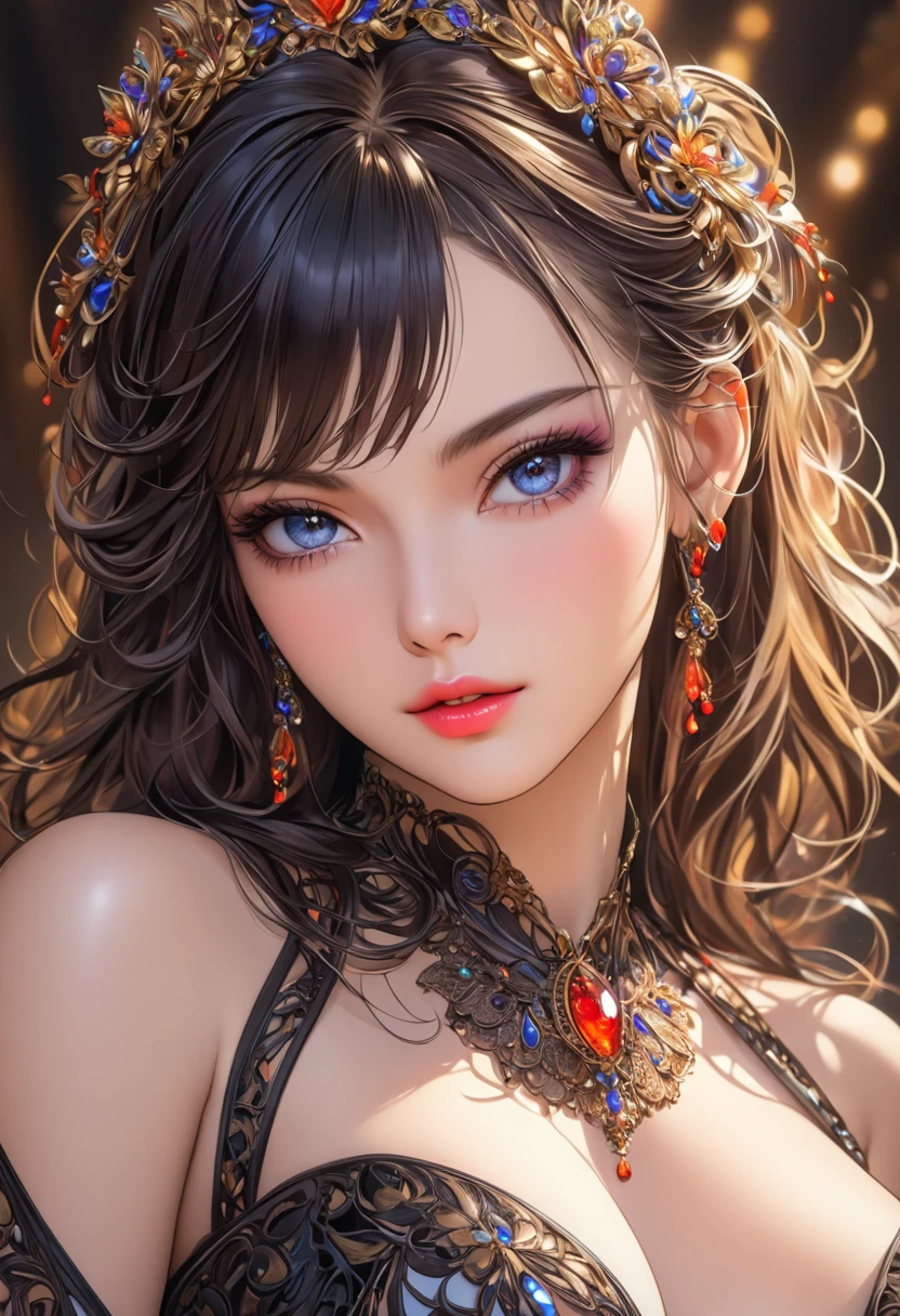 portrait, beautiful woman, vivid and seductive expression, ultra detailed, absolutely resolution, masterpiece