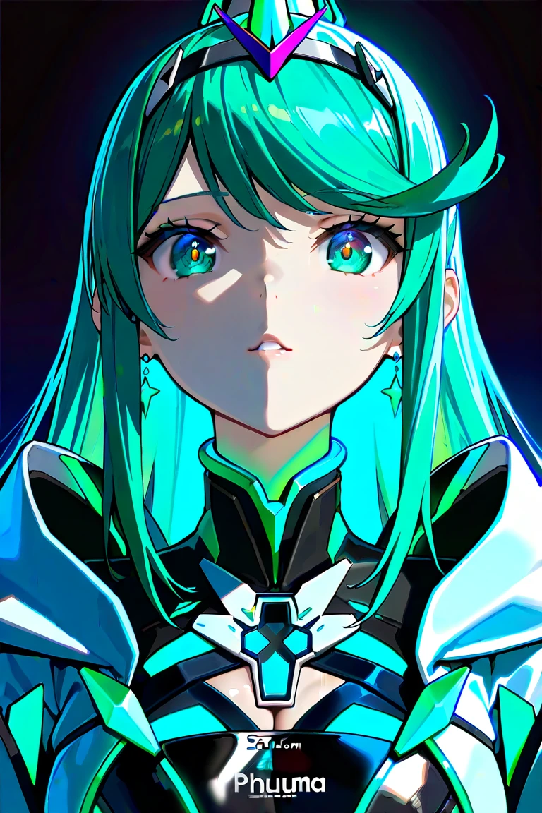 Anime, Girl, (((1girl))), (((Waifu, Xenoblade Chronicles 2, Pneuma Waifu))), (((Seafoam Green Hair, Long Hair))), ((Seafoam Green Eyes eyes:1.3, Upturned Eyes: 1, Perfect Eyes, Beautiful Detailed Eyes, Gradient eyes: 1, Finely Detailed Beautiful Eyes: 1, Symmetrical Eyes: 1, Big Highlight On Eyes: 1.2)), (((Lustrous Skin: 1.5, Bright Skin: 1.5, Skin Fair, Shiny Skin, Very Shiny Skin, Shiny Body, Plastic Glitter Skin, Exaggerated Shiny Skin, Illuminated Skin))), (Detailed Body, (Detailed Face)), (((Stoic expression))), Young, Idol Pose, (Best Quality), ((((Nun Robes))), (((Habit))), ((((Techwear))), (((Thigh-high Heeled Boots))), Holy Cross Motif), High Resolution, Sharp Focus, Ultra Detailed, Extremely Detailed, Extremely High Quality Artwork, (Realistic, Photorealistic: 1.37), 8k_Wallpaper, (Extremely Detailed CG 8k), (Very Fine 8K CG), ((Hyper Super Ultra Detailed Perfect Piece)), (((Flawlessmasterpiece))), Illustration, Vibrant Colors, (Intricate), High Contrast, Selective Lighting, Double Exposure, HDR (High Dynamic Range), Post-processing, Background Blur