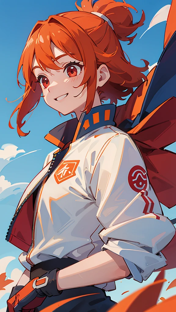 (masterpiece), Highest quality, Expressive eyes, Perfect Face, One girl, alone, Soryu Asuka Langley, Interface Headset, Red bodysuit, Are standing, One girl、From behind the zipper pull、Unzip、Take off your clothes、Gazing at you、Enchanting、Zipper Pull Tab、look back、Scapula、back、