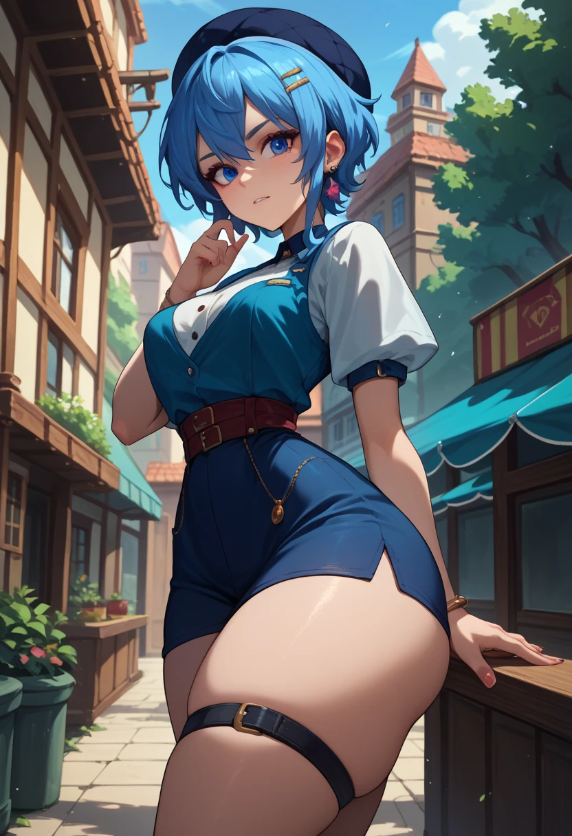 Loli with a thick leg,  thin waist and big butt  