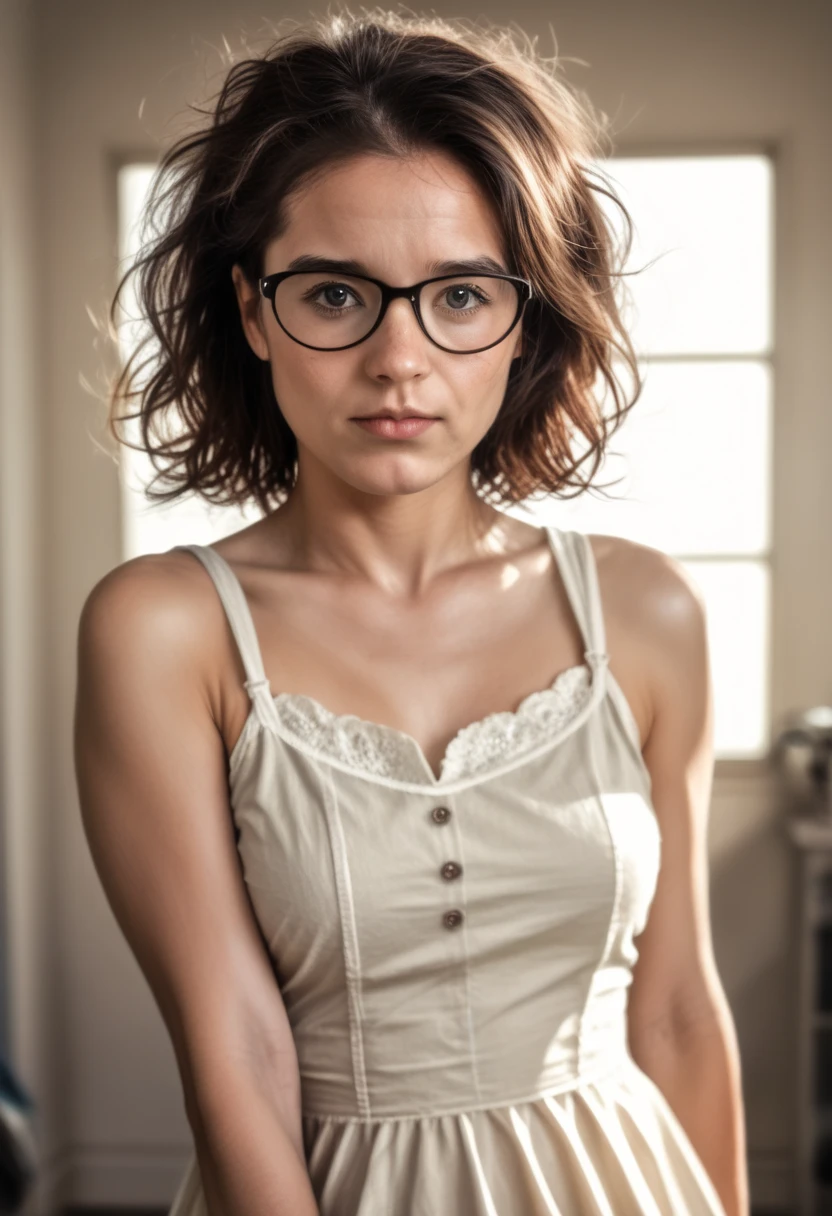 Latin panama big short hair glasses