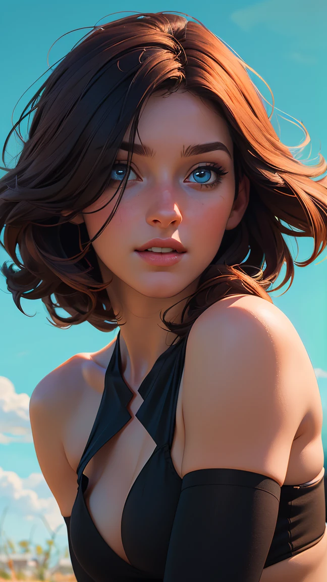 (8k, Foto RAW, best quality, senhor:1.2), (Realistic, photo-realistic:1.37), ultra detalhado, 1 girl, fofo, sozinho, beautiful detailed sky, Detailed café, Noite, sentado, dating, (Corar), (corpo inteiro: 1.1), (sorrir: 1.1), (Cale a boca), seios grandes, Olhos bonitos e delicados, (buttons buttons, camisa de gola: 1.1), gravata borboleta, saia plissada, (short hair: 1.2), flowing hair, Interior, cama, alto contraste, Full body proportions, (Abrangendo, Alongamento das pernas, pernas delgadas), close-up do peito, Meias pretas,
