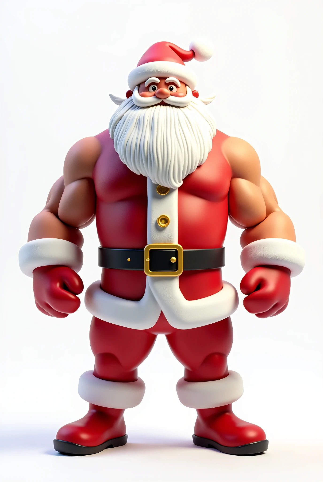 Character sheet. solo, 1boy, perfect , ground view, wrinkles skin, low shoot, down view, perfect proportion, thick body, thick thighs, sharp eyes, big eyes, smile, santa claus, perfect fingers, big hand, fingers. Huge Muscular Old man with short hair, shoes ,(white shorts), view from side, pectoral, thick arms, huge pectoral, wide pectoral, white hair, white beards, simple background, masterpiece, semirealistic:1.2, high detailed, 8k, high resolution, perfect center, full view. ((really big muscle, massive muscular, sixpack, thick arms, wide pectoral, super huge muscle, hyper muscular, over sized muscle, huge arms, big arms, huge pectoral))