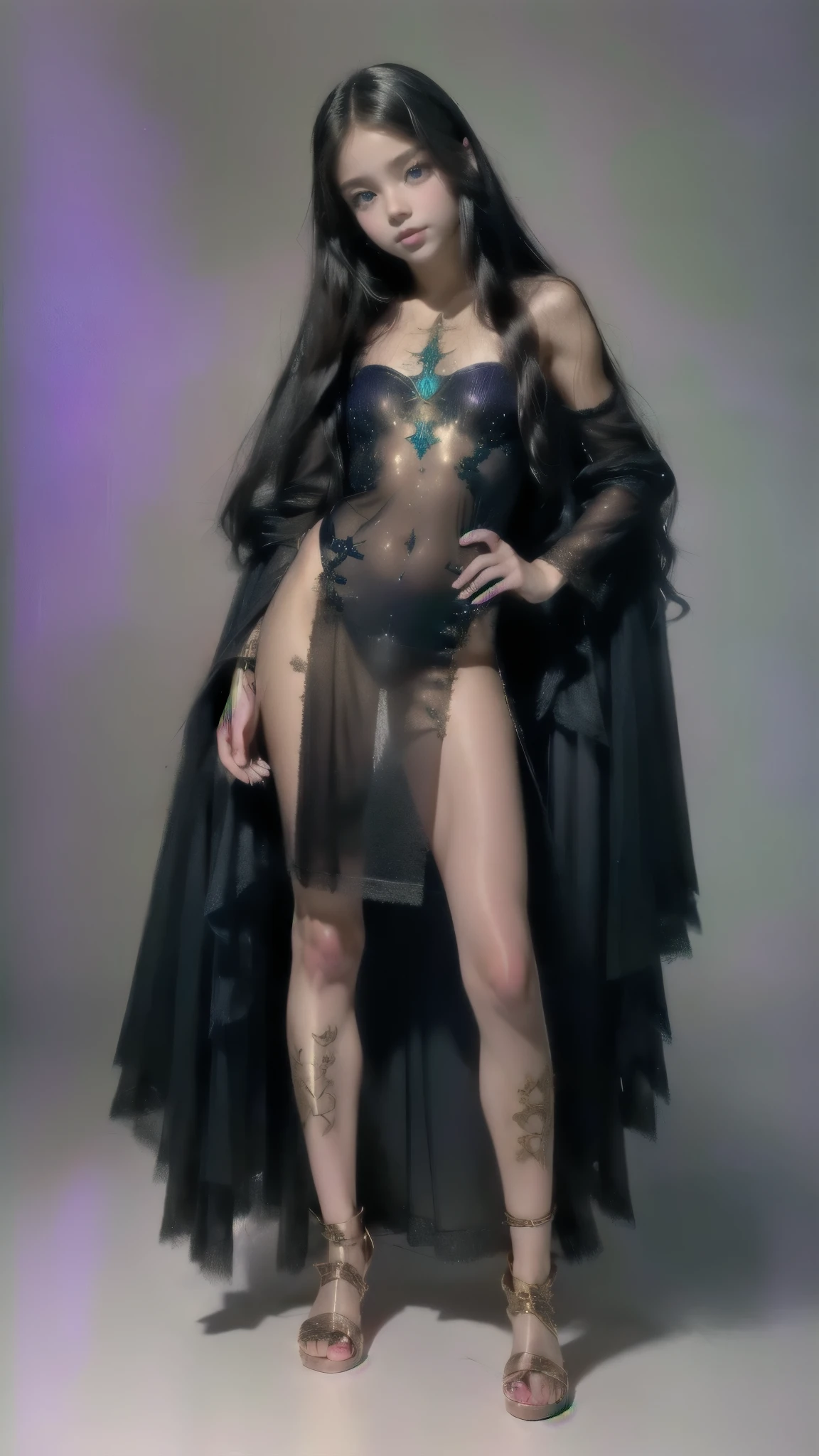 Dark sinned healthy height 5ft.long hairs
