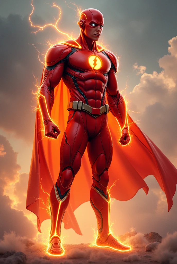Fusion of the Flash with Superman's colors and symbols