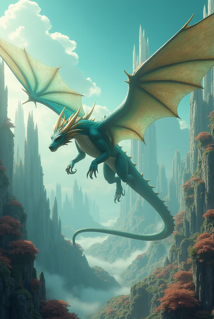 Giant winged snake