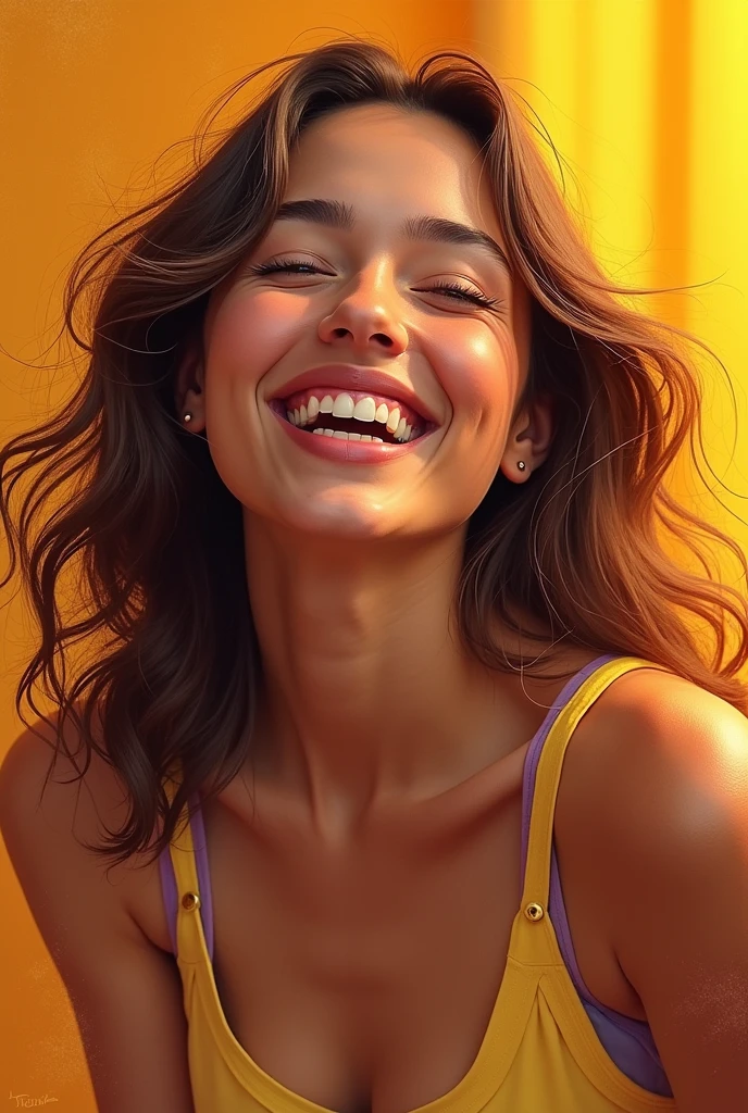 That same girl but now happy