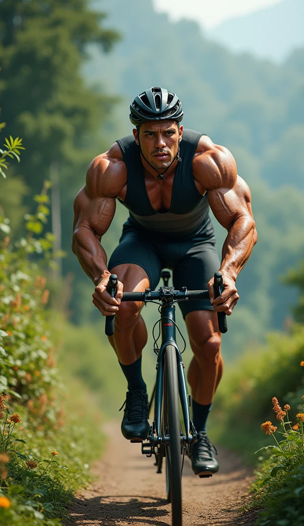 ((masterpiece)), ((best quality:1.2)), High Resolution, 8k, (ultra_realistic:1.3), (photorealistic:1.4), (NSFW), sharp focus, 1boys, tall:1.2, (handegg), (bulgeJ8), attractive Caucasian fit male, (wearing white bike shorts:1.2, crotch bulge:1.3), sneakers, ((shirtless:1.6)), male focus, (stand behind a bicycle, bicycle helmet, sport sunglasses, towel), (short black hair), closed mouth, detailed glossily skin texture, (shiny white skin), (perfect handsome cute face, detailed reflected black eyes), broad shoulders, (detailed muscular biceps and triceps:1.4), (large pectorals:1.3, nipples:1.2), toned abdomen, (narrow waist), hip bones, vibrant color, lit by (colorful signs), New York street background, cinematic, crystal clear, (global illumination), (subsurface scattering), (area light, soft light)