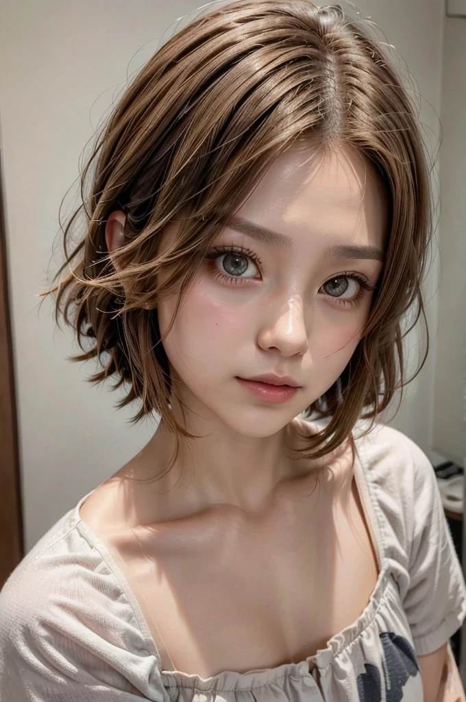 Soft short bob、Braided hair style on one side、