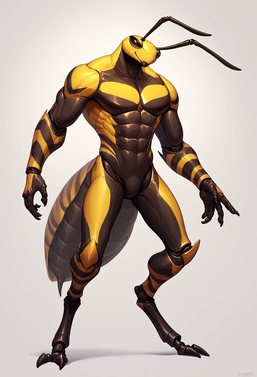 score_9, score_8_up, score_7_up,score_6_up,score_5_up, an anthro BEETLE warrior, anthro, more humanlike anthro beetle, male, muscle beefy chitin male character, insect, anthro insect, arthropod, arthropod abdomen, exoskeleton, yellow eyes, feet, fingers, solo, toes, digitigrade, warrior, beautiful, high quality, highly detailed, digital art, full body, chitin, Hercules Beetles:2