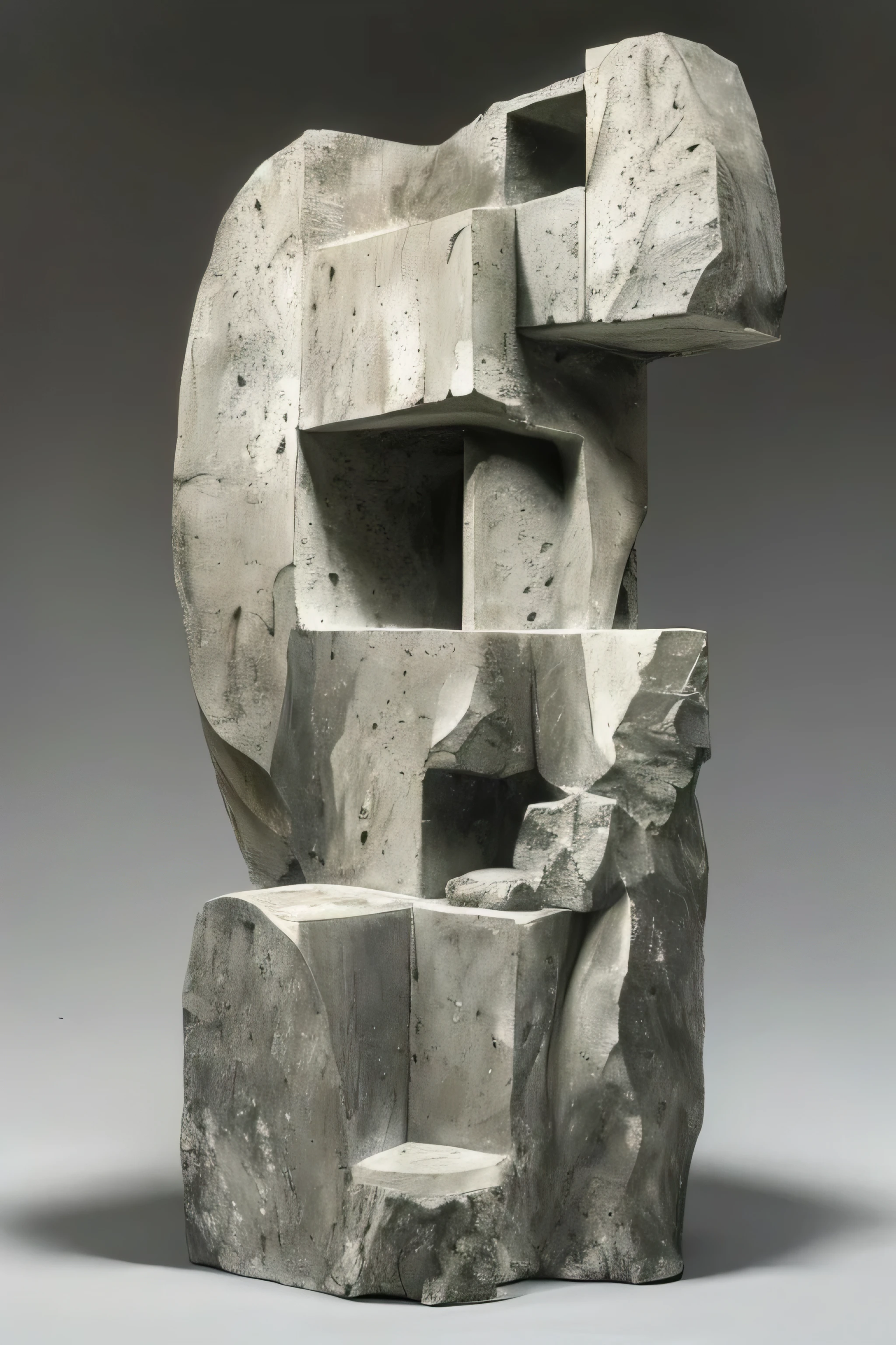 masterpiece,best quality,landscape,sculpture,drawing,style of Raymond Duchamp-Villon,