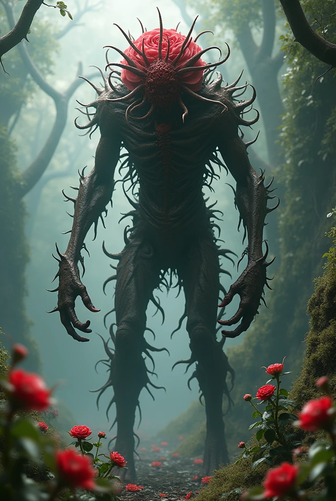 creature in the red forest made from fractal vines, eyes, 8k, F2.8, RAW Photo, ultra detailed, soft lighting, real life <lora:Fractal_Vines:1> <lora:ral-mythcr:1>