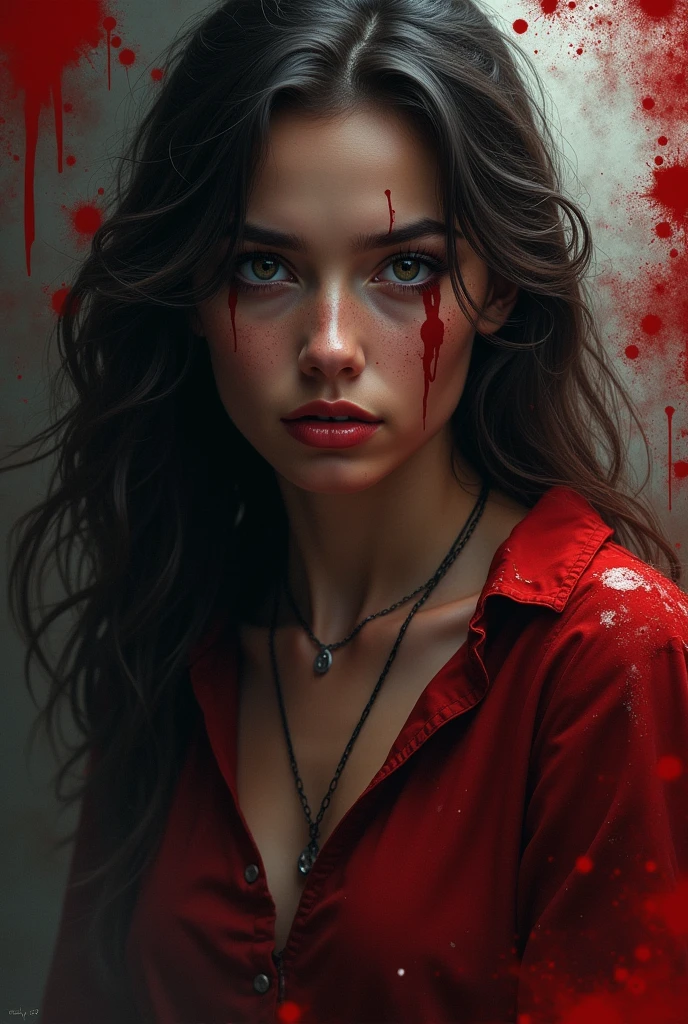 (masterpiece, best quality)
LisaGarlandSH, 1girl, solo, long hair, hat, jewelry, monochrome, upper body, earrings, blood, spot color, blood on face, blood on clothes, limited palette, blood in hair
<lora:epi_noiseoffset2:1> <lora:add_detail:0.7> <lora:LisaGarlandSH:0.9>