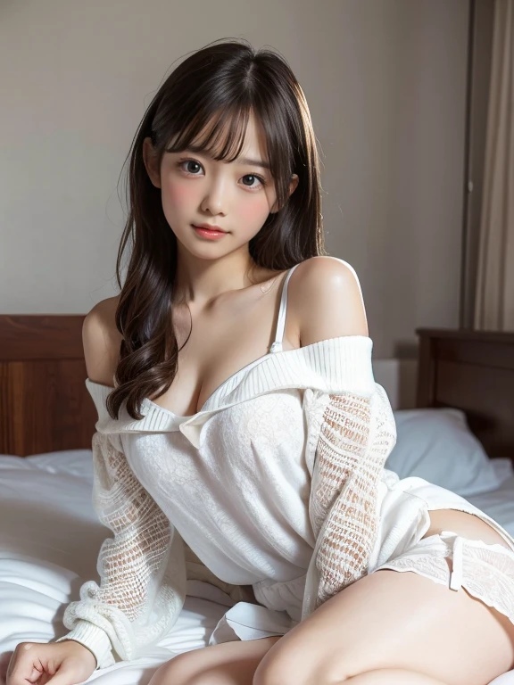 ((highest quality)), ((masterpiece)), perfect face、highest quality、best image quality、sharp shadows、Curvaceous、 10 year old girl、fine-textured skin、twin tails、sister&#39;s face、cute 、baby face、Childish、Big eyes、Completely naked、（very big breasts:1.9）、her breasts are the size of watermelons、saggy breasts、I can see the cleavage、You can see the skin up to the pubic bone、girl&#39;s room、Pink carpet、bookshelf、bed、powerful body、smile、happiness、no body hair、shaved pussy、Hairless、legs open、my pussy has no hair、pussy as smooth as a baby、M-shaped legs、I can see your pussy