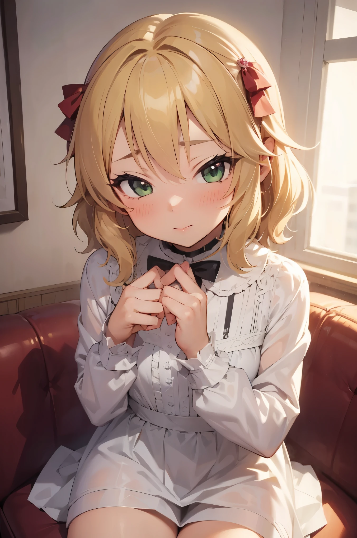 NSFW,masterpiece, top quality, high definition , very detailed,Sakurai Momoka,Idol, dress,waiting room