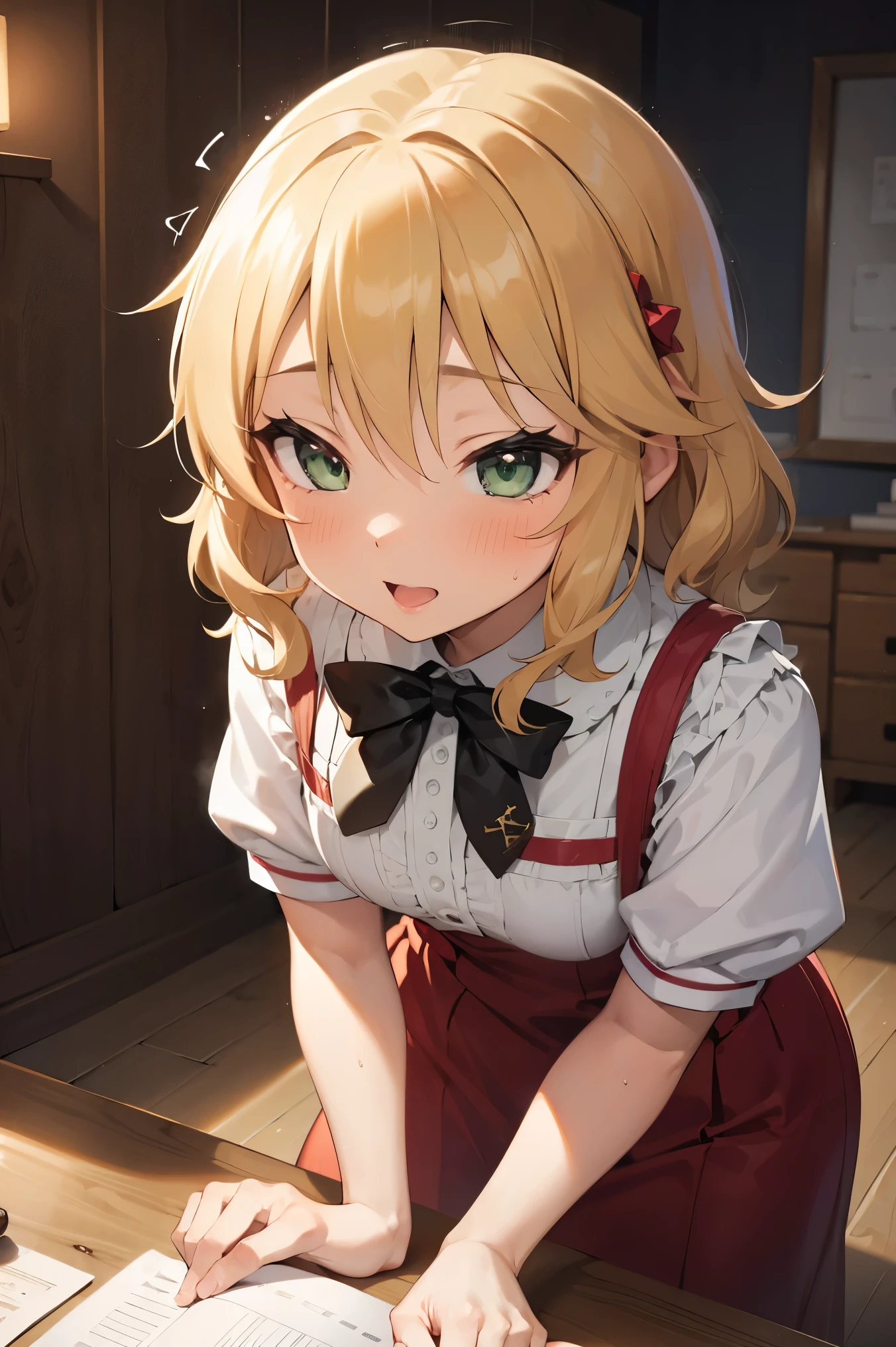 NSFW,masterpiece, top quality, high definition , very detailed,Sakurai Momoka,( slave:1.5),Leather Collar,Love Hotel at Night, bedroom,Embarrassed,blush,service