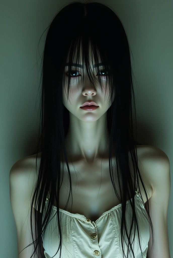 (Best quality,4K,8K,A high resolution,Masterpiece:1.2),Ultra-detailed,(Realistic,Photorealistic,photo-realistic:1.37),surrealism,cinematic Film still from,Women,Terrifying fangs,Bloodshot eyes,Blue hair,illustration,Horror,Portrait,dark ambiance,Fantastic environment,Vivid colors,Sharp focus,Soft lighting,Detailed shadows,creepy atmosphera,Dramatic composition,Ethereal atmosphere,Memorable expressions,Creepy aesthetics,unusual perspective,Mysterious elements,subtletextures,Strong contrast,Ominous mood,incredible feeling,Curious symbolism,Mysterious background image,expressive brush strokes,Puzzling visuals,Disturbing beauty