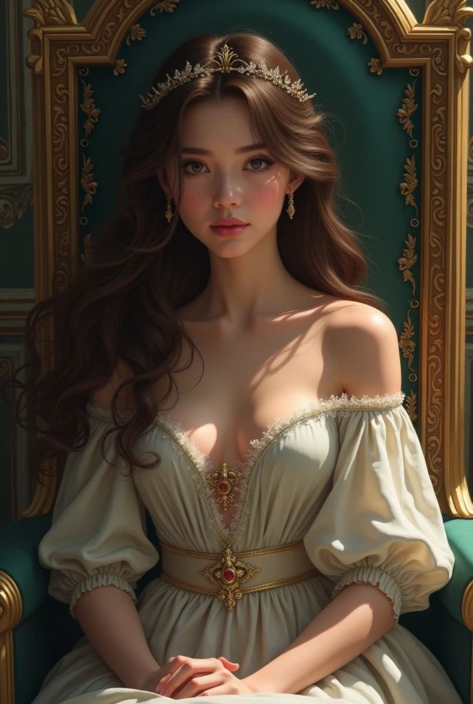 Intricately detailed Full body, professional photograph, of (seductive royal vampire female), clothed, sitting, on chair, in luxurious fantasy castle, toned abs, small breasts, big ass, pretty face, amber red eyes, (fangs), succubus, sexy, shallow depth of field, cinematic lighting, photographed on a Sony a9 II Mirrorless Camera, (highly detailed:1.2), (soft focus), Game of Thrones film still, HDR, 8k resolution,<lora:dosmix_:0.9>