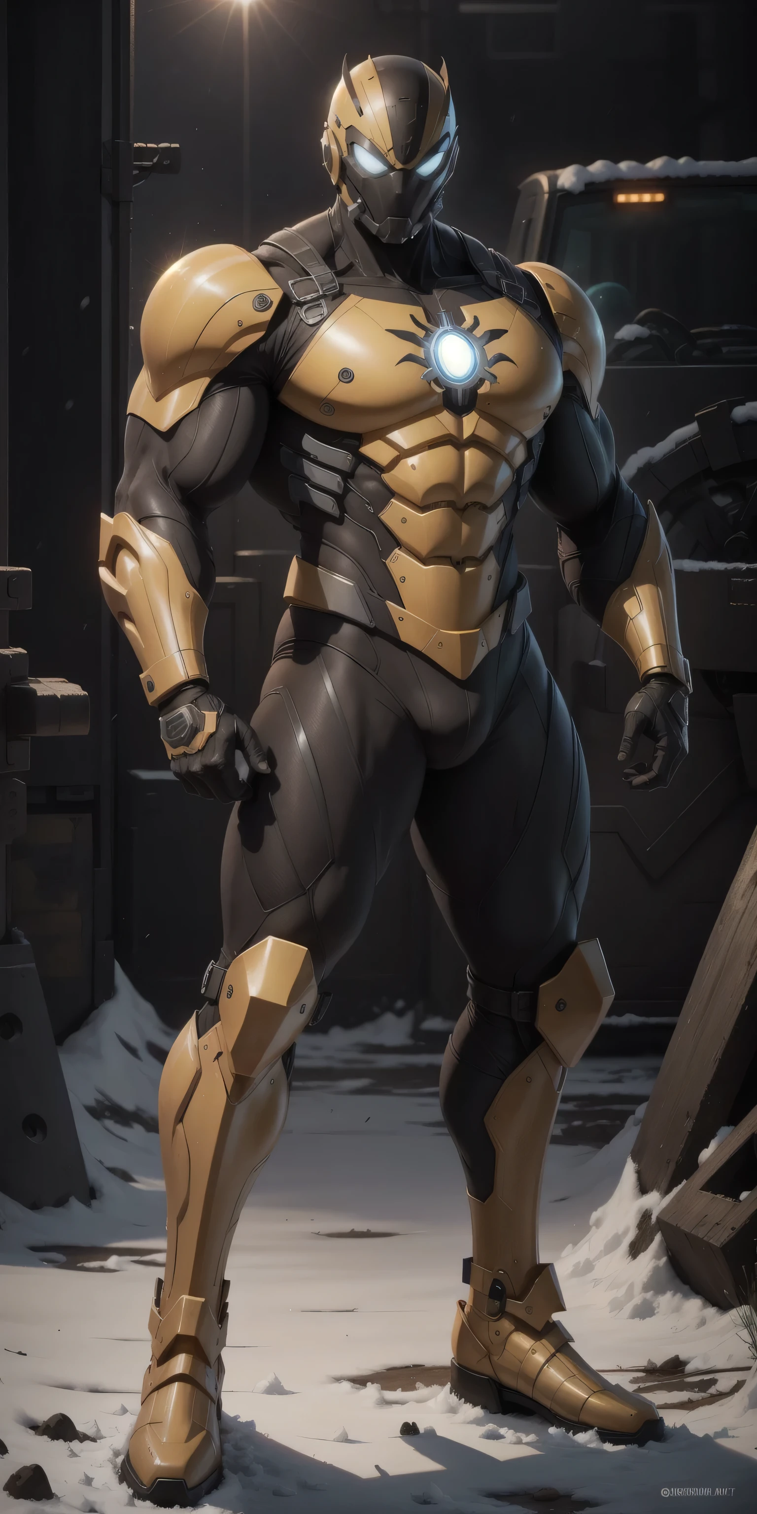Black Ranger from Power Rangers, frontal, full-length, looking at the camera, facing the audience, standing pose, simple background, three-dimensional light, detailed full-body concept, sleek digital concept art, beautiful full-body concept art, art trend, full-length CGsociety,