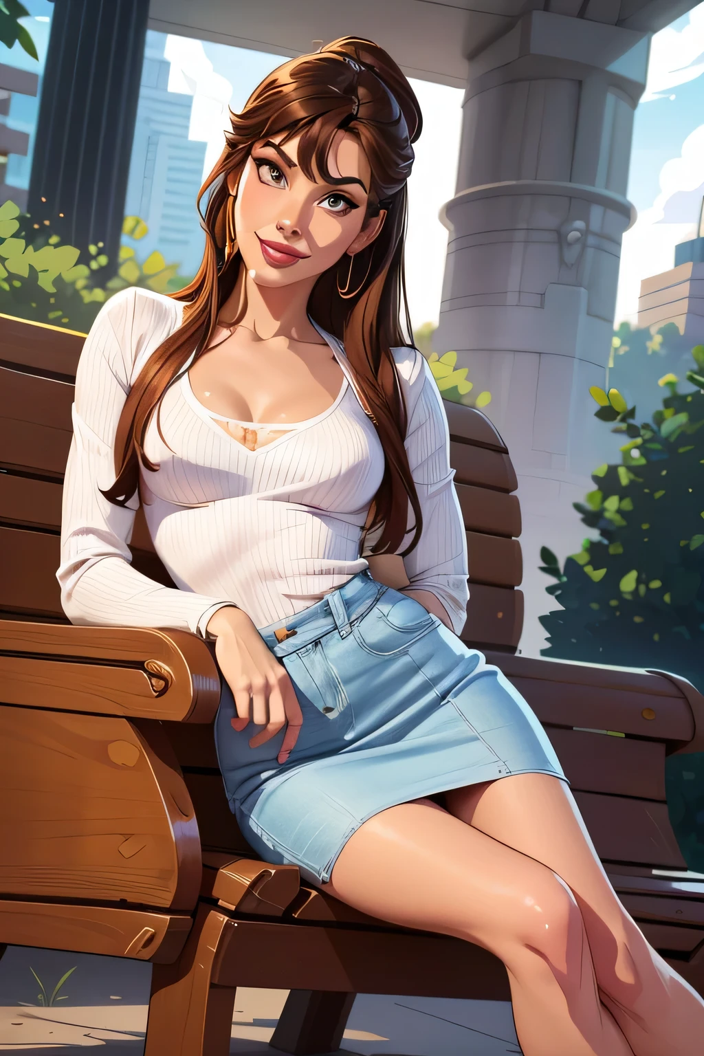 A beautiful woman posing for a photo