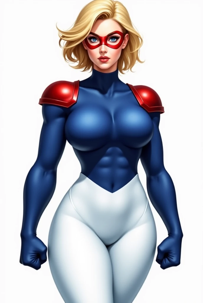 Brenda, medieval armor, curvy, huge breast, pants, pullover, full body, sentai, superhero, muscle girl, alpha female, tomboy, tallgirl