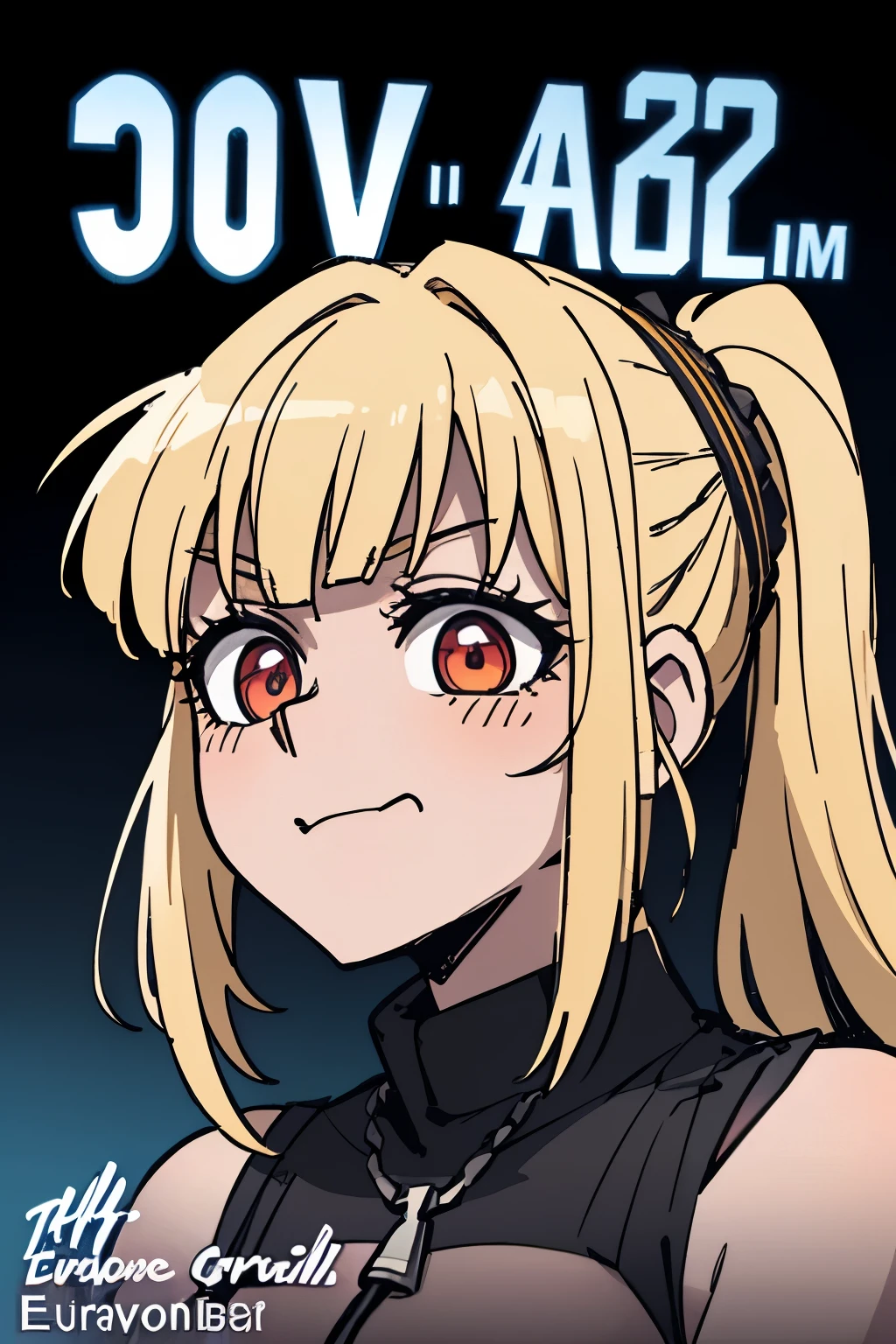 The cover of an Eurobeat musical album with 80's style