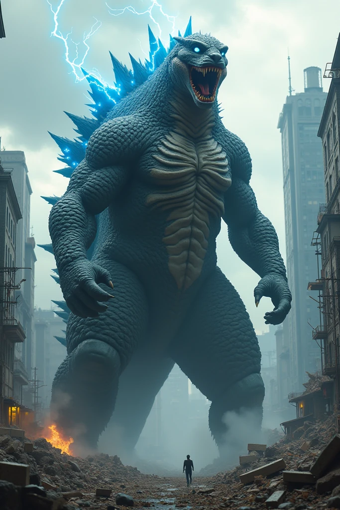 Godzilla merged with justin bi