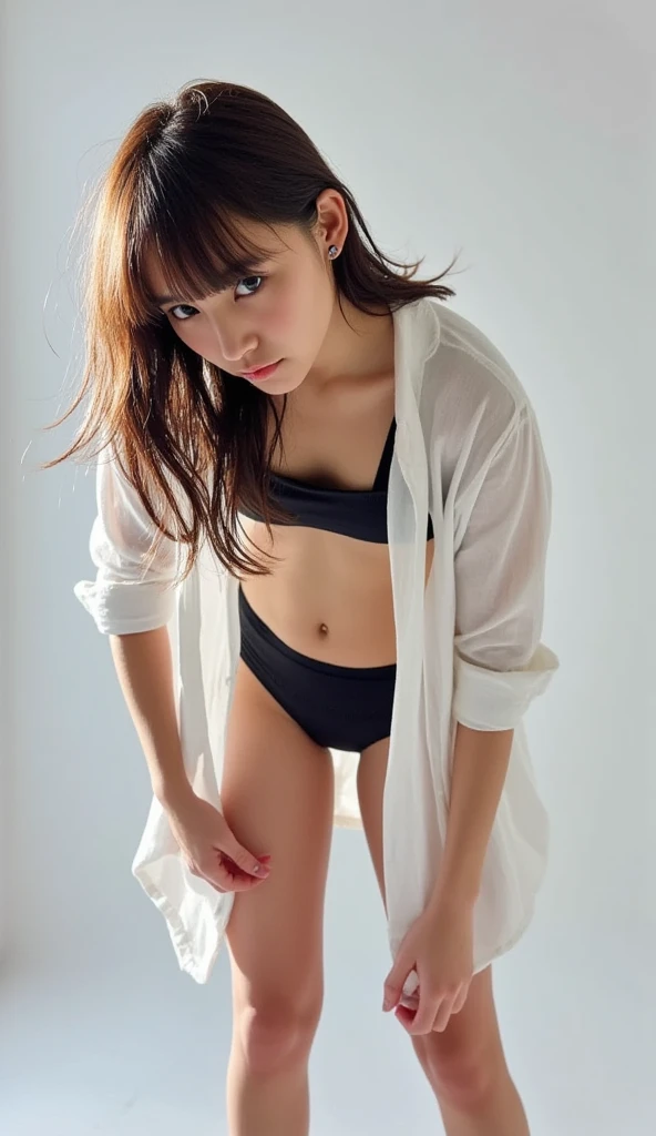 (8k,RAW Photos,Highest quality,masterpiece:1.6),(Realistic),1 girl,(Full nudity:1.8),(Completely naked:1.8),(View from the front),Lots of eyelashes,Glowing eyelids,skeletally correct,(vagina:1.8),(14 years old:1.4),(clitoris:1.6),(Small breasts:1.6),(look of pain:1.4),(Looking down:1.4),(Thin legs:1.6),(Flat Chest:1.8),(Take off your yukata:1.8),(Sad expression:1.4),(Embarrassed expression:1.6),(Glowing Skin:1.6),(Thin pubic hair:1.6),(puffy nipples:1.8),(strip:1.8)