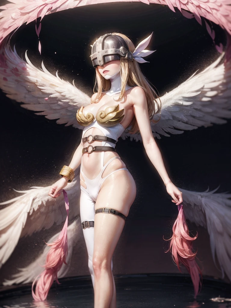 (( (tmasterpiece),(Very detailed CG Unity 8K wallpaper),(bustshot:1.5), best qualtiy,cinmatic lighting,Photorealsitic, 细致背景,beatiful detailed eyes,Bright pupils,(Very fine and beautiful),(Beautiful and detailed eyes description),ultra - detailed,tmasterpiece,hight resolution)), ((Dressed in insanely sexy bikini armor:1.4)), Rose gold armor, Richly decorated armor, a beautiful woman warrior, Shorthair, Platinum Blonde Hair, cleavage of the breast