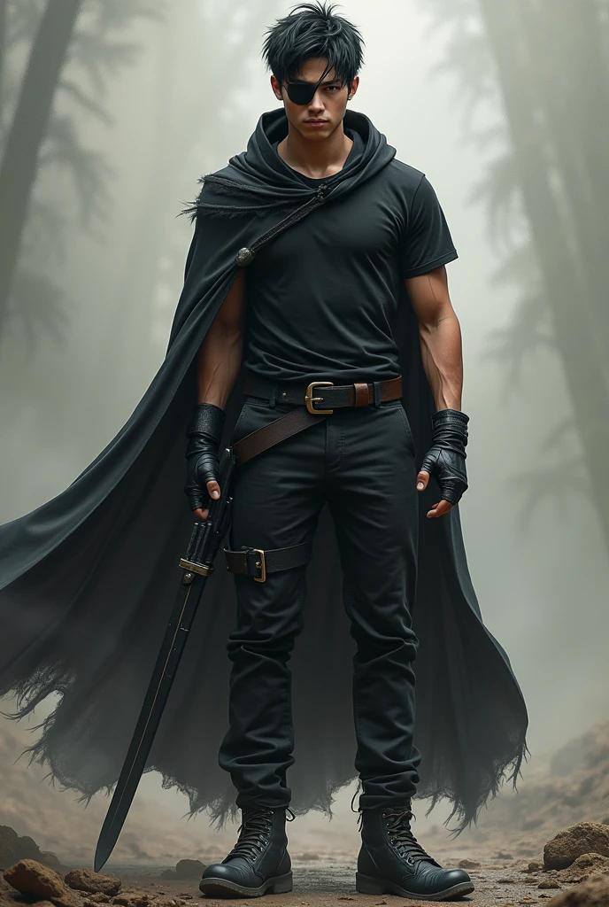 Batman from the dark knight stands imposing in a gothic lost city. Moonlight highlights your muscles and scars. The scenery is lush and mysterious, with futuristic tech and surroundings. The camera details everything, a warrior woman, in front of him.