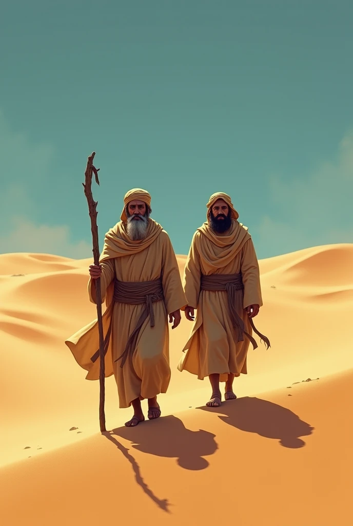 Two Punjabi people of old Indian Empire, coming towards in baren land in background , taking ash pot of their emporer , pot is small , in sketch format