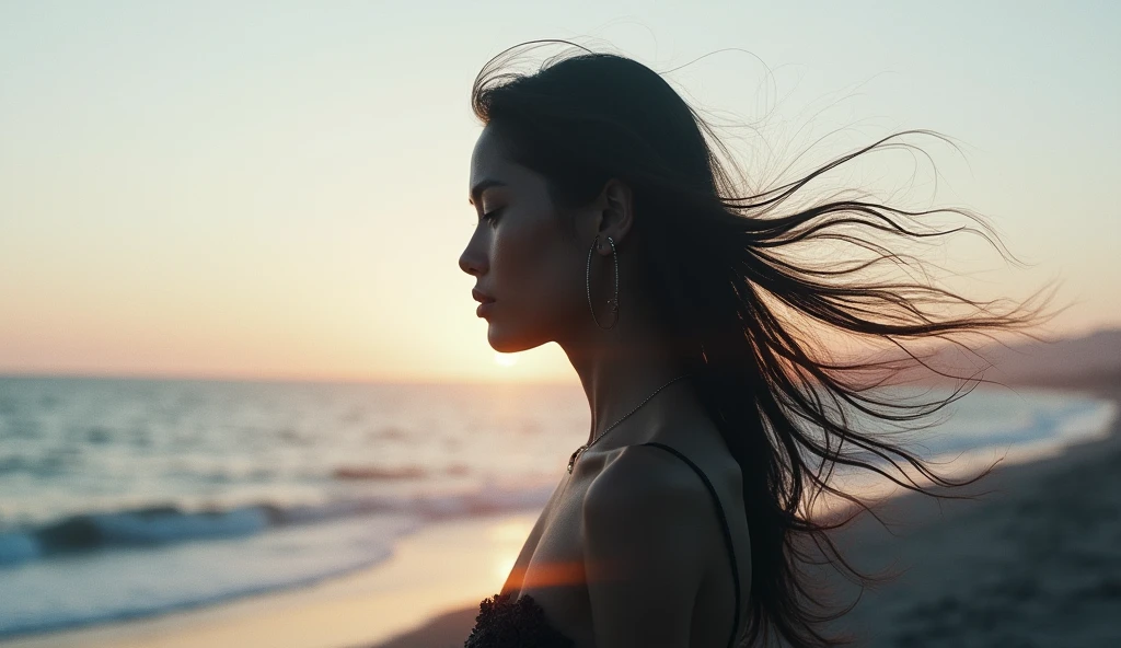 araffe woman with long black hair reaching up to the sky, girl with black hair, looking up at camera, camera looking up at her, looking up at the camera, young woman looking up, woman with black hair, camera angle looking up at her, low angle photography, natural beauty expressive pose, photo of a beautiful woman, dramatic serious pose